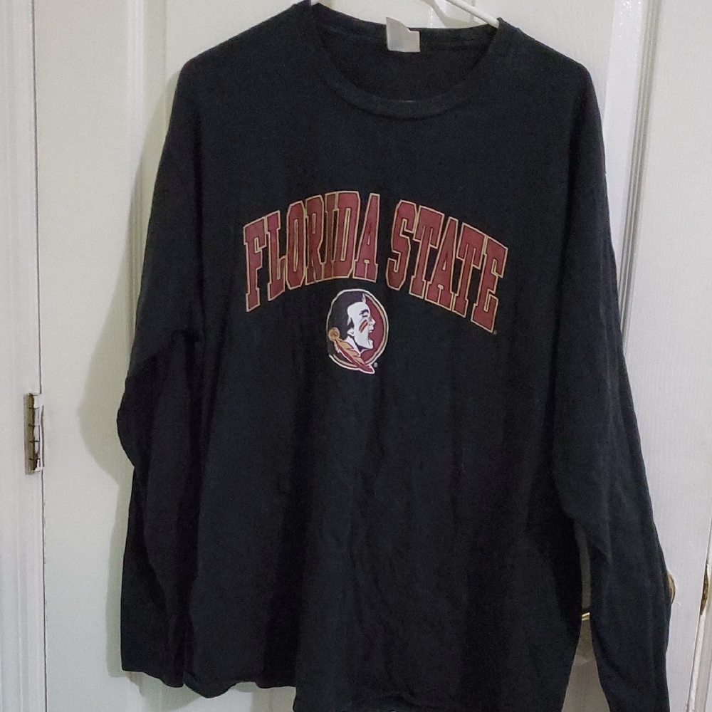 Florida State FSU Seminoles Academia Spirit Unisex Black Long Sleeve Shirt XXL